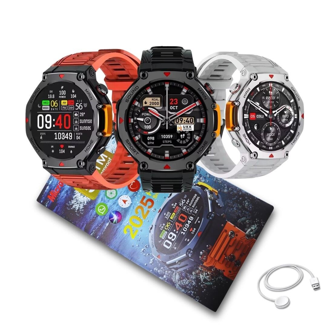 Smartwatch Microwear MA31 Série 10 - Resistente à Água, Bússola e ChatGPT Integrado