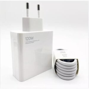 Carregador Turbo 120W com Cabo USB-C - Alta Velocidade
