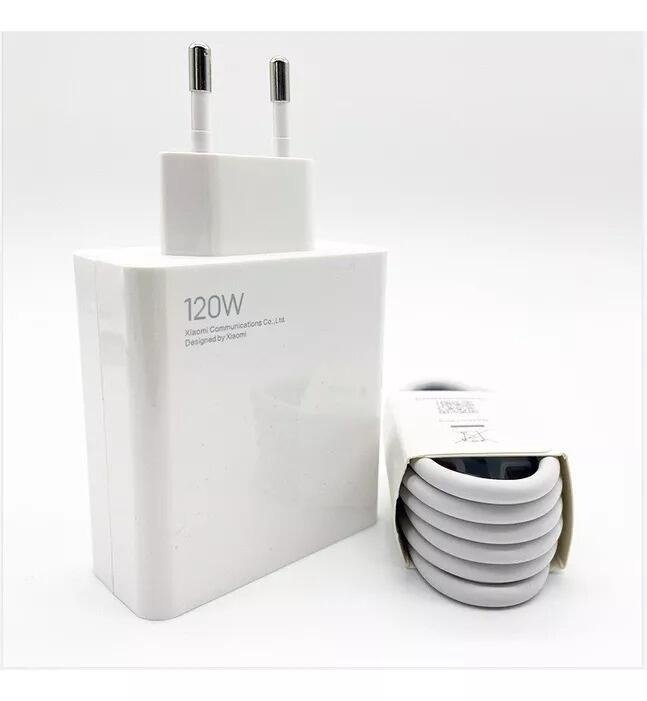 Carregador Turbo 120W com Cabo USB-C - Alta Velocidade
