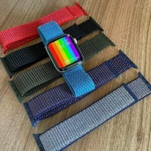 Pulseira de Nylon Velcro para Relógios 42mm a 49mm - Conforto e Durabilidade