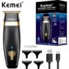 Máquina de Cortar Cabelo Kemei KM-1834 Profissional USB Preto/Dourado