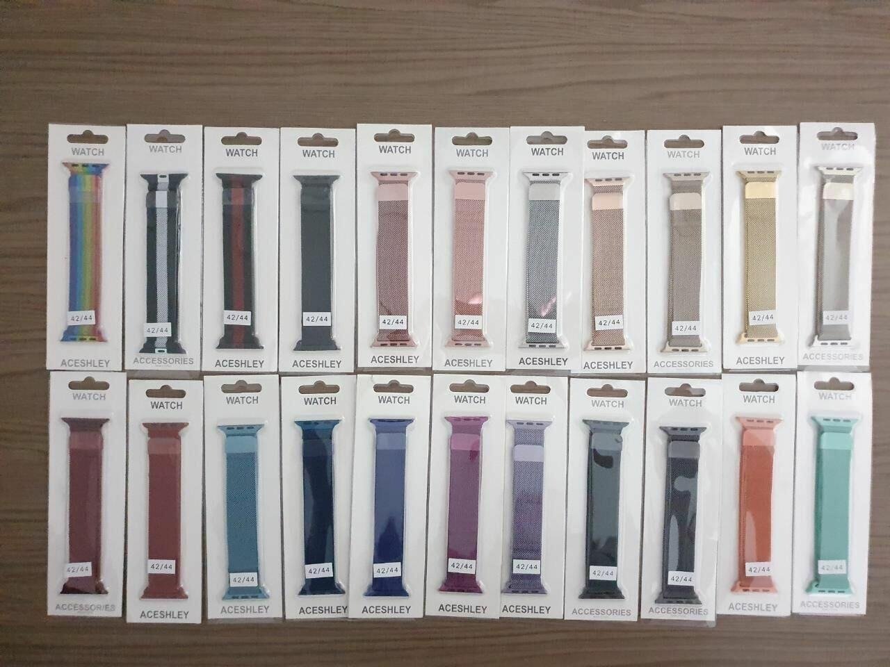 Pulseira de Aço Milanese para Apple Watch 38|40|41mm - Estilo e Conforto