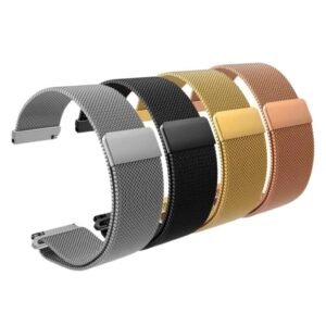 Pulseira de Metal Milanese Magnética 22mm para Relógios