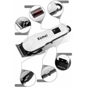 Máquina Kemei KM-809A Profissional Sem Fio com Bateria Duradoura