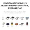 Game Stick 4K Retro GD10 com 35.000 Jogos e 2 Controles Sem Fio