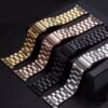 Pulseira de Aço Inoxidável Ajustável para Smartwatches 42 a 49mm