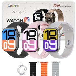 Smartwatch Laxsfit HW X 46mm com Chamadas Bluetooth e Monitoramento de Saúde