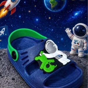 Sandalia Papete Infantil Menino Confortavel Antiderrapante Astronauta Alien Foguete