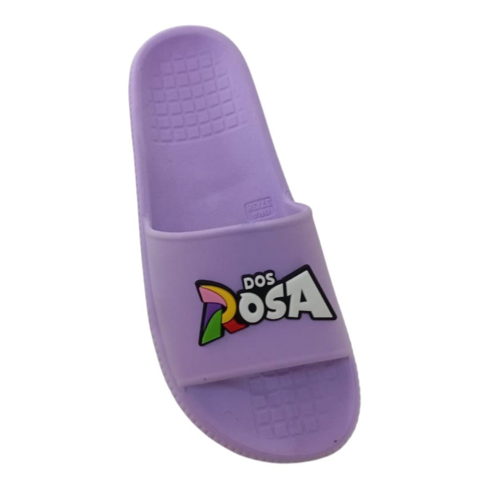Chinelo Slide Juvenil Dos Rosa Leve Confortável Tendência